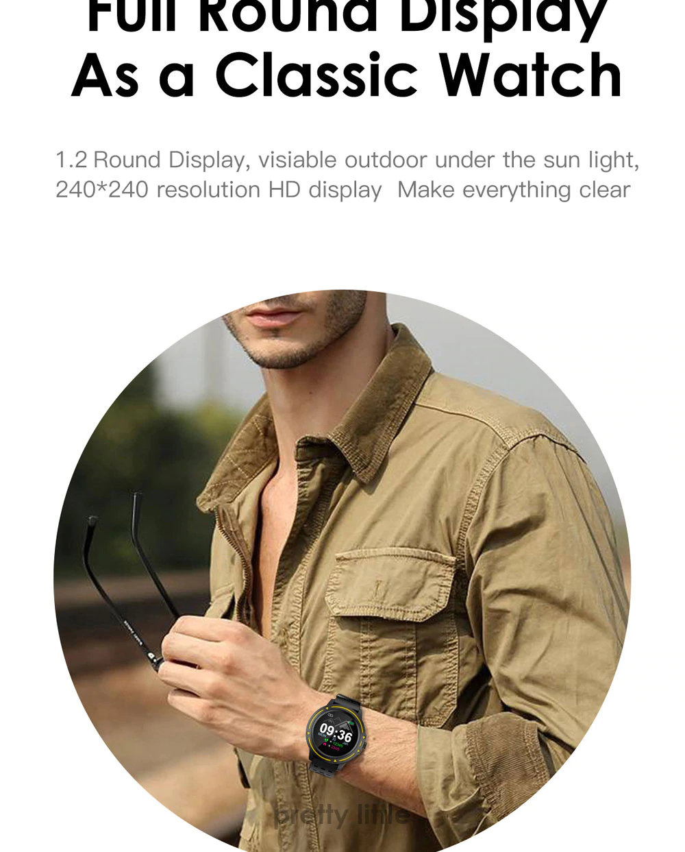 Αδιάβροχο Smartwatch Αθλητικό Ρολόι Activity Tracker με Μετρητή Παλμών, Βημάτων, Πίεσης, Οξυγόνου, Ύπνου & Αθλητικές Δραστηριότητες